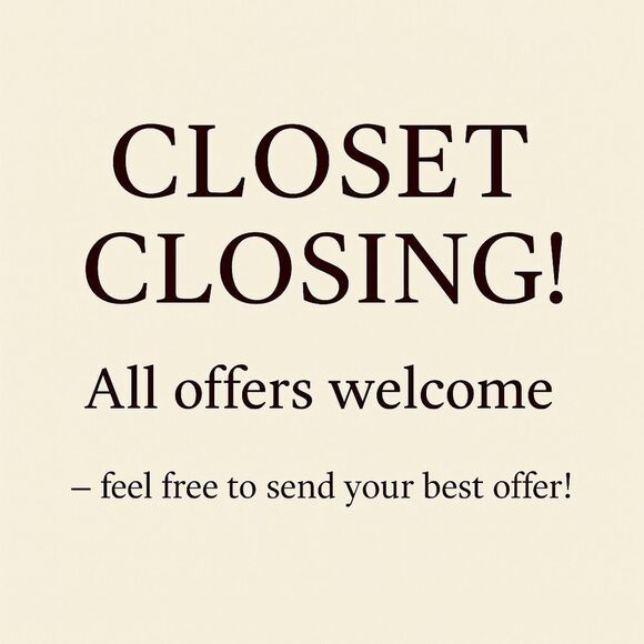 Closet Closing Announcement - Picture 1 of 1